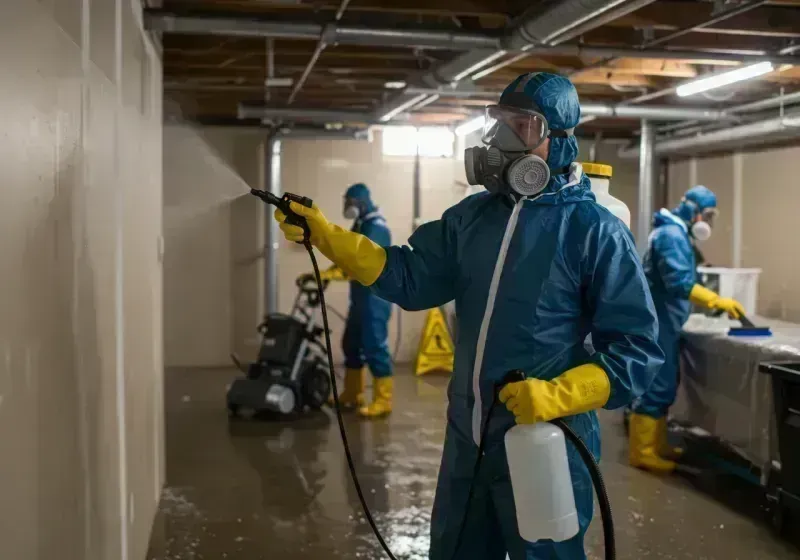 Basement Sanitization and Antimicrobial Treatment process in Lone Jack, MO