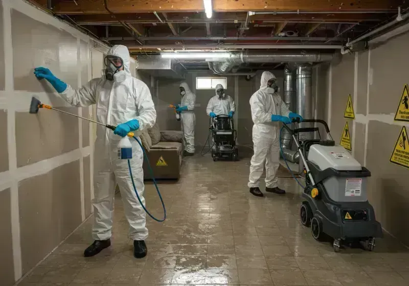 Basement Moisture Removal and Structural Drying process in Lone Jack, MO